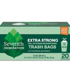 13 Gal Tall Kitchen Drawstring Trash Bags