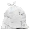 100% Recycled Plastic Trash Bags. Tie Top