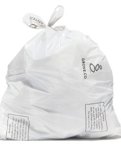 100% Recycled Plastic Trash Bags. Tie Top