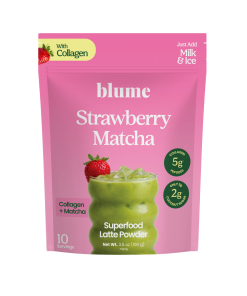 Strawberry Matcha Superfood Latte Powder with Collagen