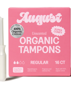 Tampons with Applicator – 100% Organic Cotton. Unscented
