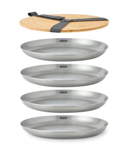 Steel Plate Set of 4