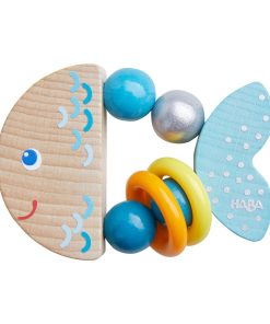 Rattlefish Wooden Baby Rattle