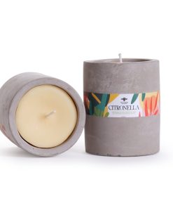 Citronella Concrete Cup Candle