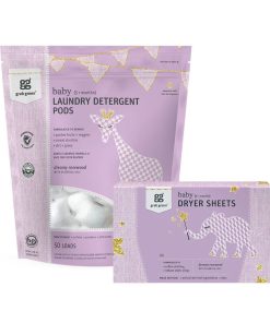 Baby Laundry Detergent Pods + Baby Dryer Sheets Kit