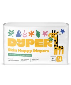 Skin Happy Baby Diapers – Gentle. High-Absorbency Protection with Certified Bamboo Layers