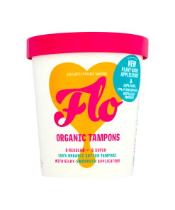 Flo Applicator Tampons 100% Organic Cotton (Regular + Super)