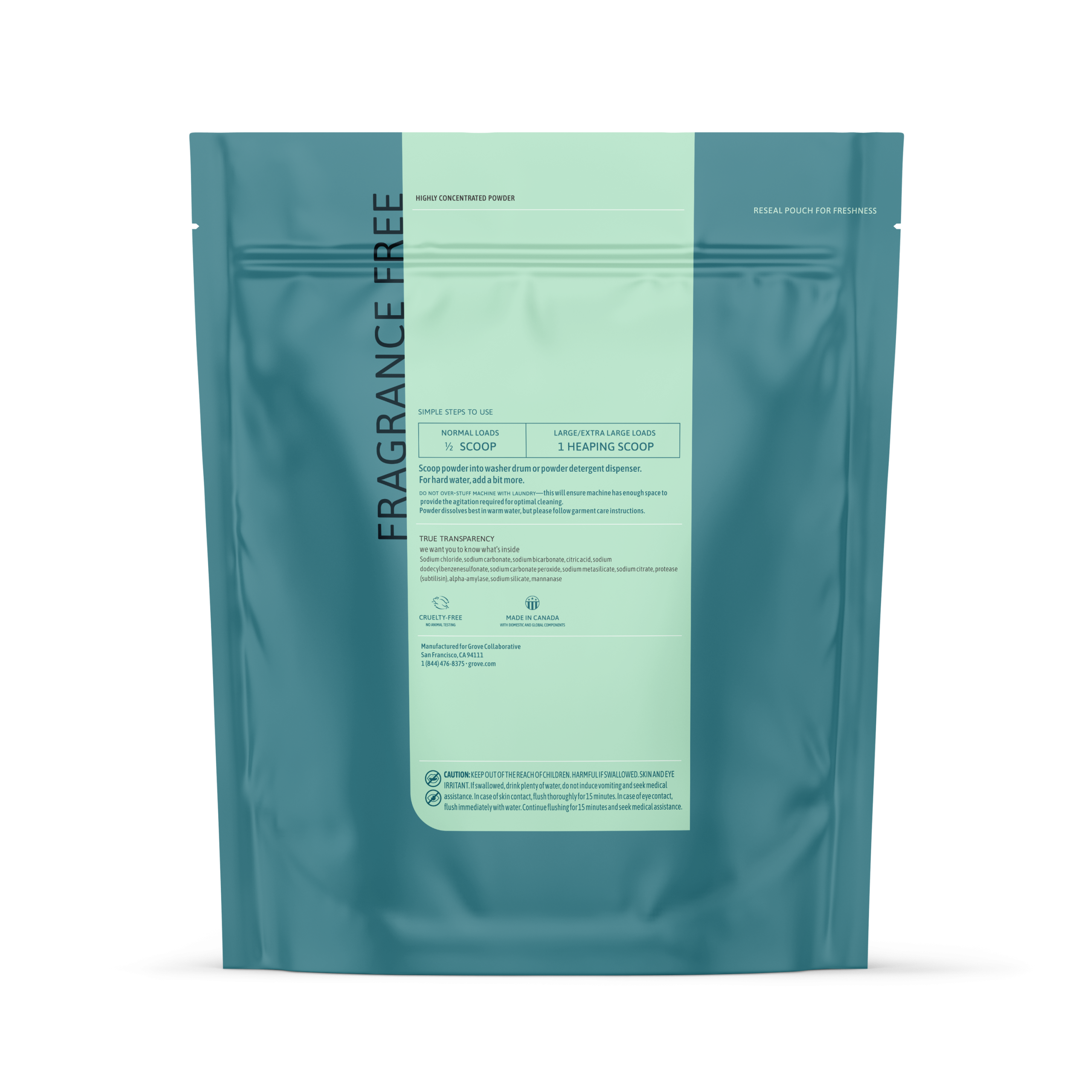 GG_2025_3in1_Laundry_Powder_100_Loads_Fragrance_Free_Pouch_GG-59-3172_Render_Back.png
