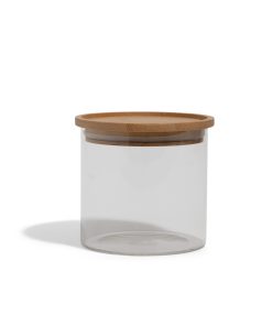Bamboo & Glass Storage Jars