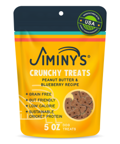 Crunchy Peanut Butter & Blueberry Cricket Dog Treat