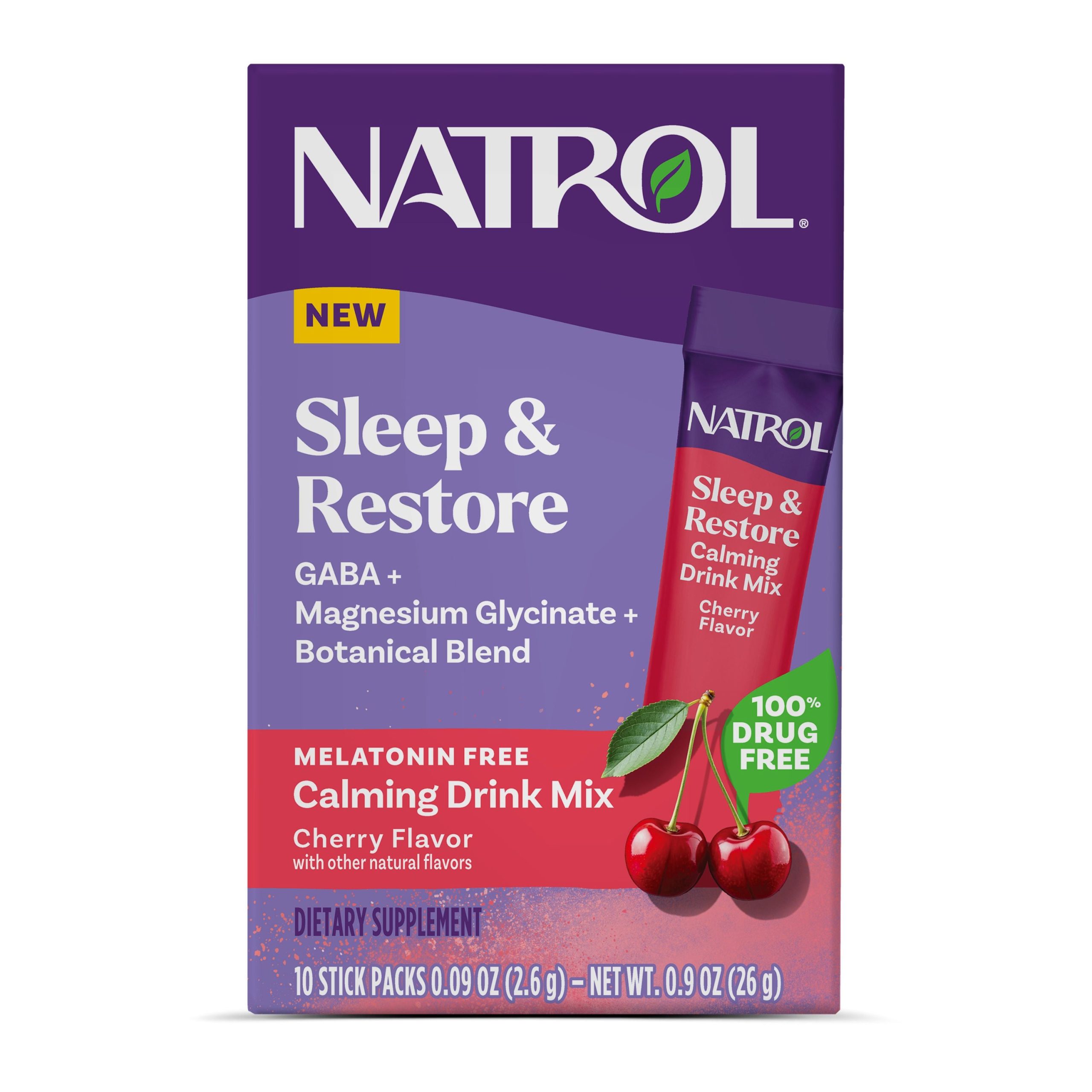 NATROL_8357_SleepRestore_Powder_10ctCrtn_Cherry_Front.jpg
