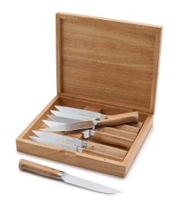 Elite Light Pakka Wood Steak Knife Boxed Set