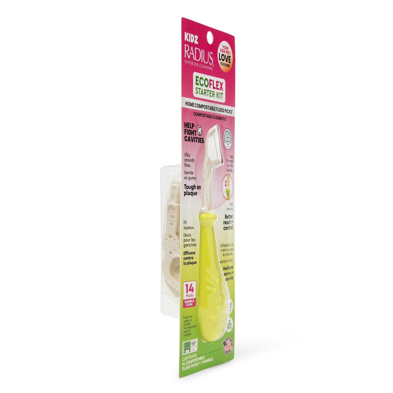 RADIUS_FlossPickStaterKit_Chartreuse_InPck_Side.jpg