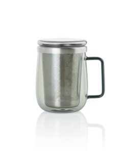 Borosilicate Glass Tea Mug with Stainless Steel Tea Infuser