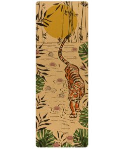 Aura Cork Yoga Mat - Tiger Lotus