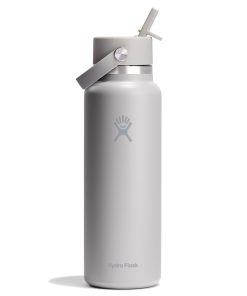 Wide Mouth Bottle with Flex Straw Cap. 40 oz