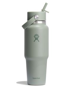 Wide Mouth Travel Bottle with Flex Straw Cap. 32 oz