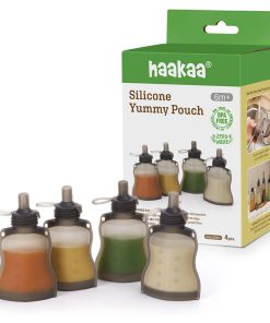 Reusable 100% Food Grade Silicone Baby Food Pouches