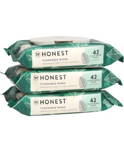 Flushable Wipes. 99% Water