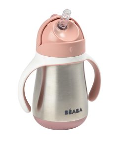 Stainless Steel Straw Sippy Cup with Silicone Straw