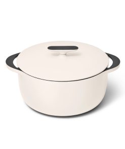 Enameled Cast Iron Dutch Oven with Flat Lid. 6.5 qt