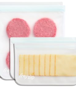 Reusable 2 Gallon + 2 Half Gallon Bag Set