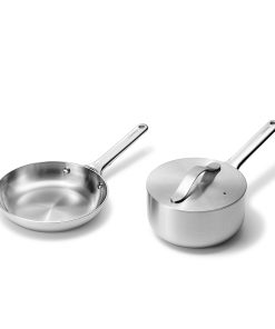 Stainless Steel Mini Fry Pan & Mini Sauce Pan Duo
