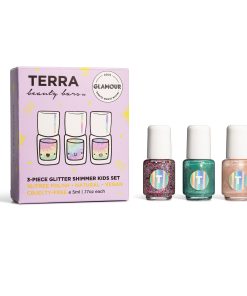 Kids 3-Piece Glitter Shimmer Nail Collection